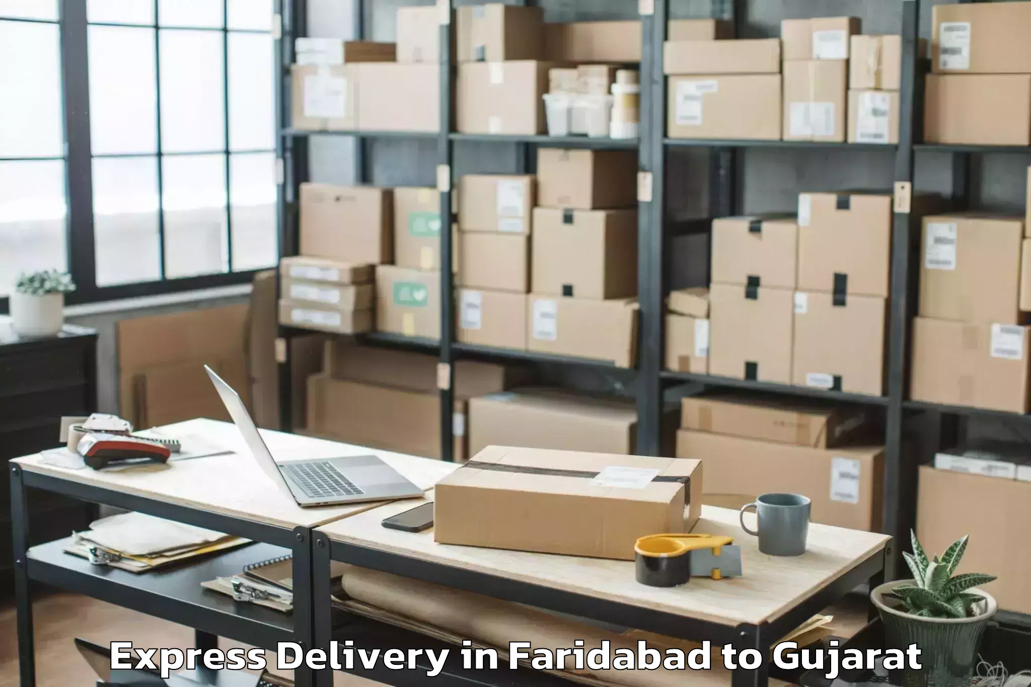 Quality Faridabad to Talala Express Delivery